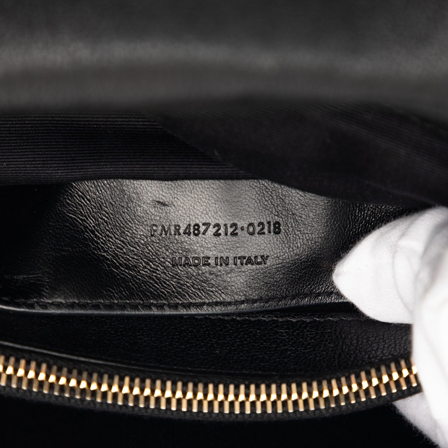 Saint Laurent Large Chevron Sheepskin Monogram College Satchel