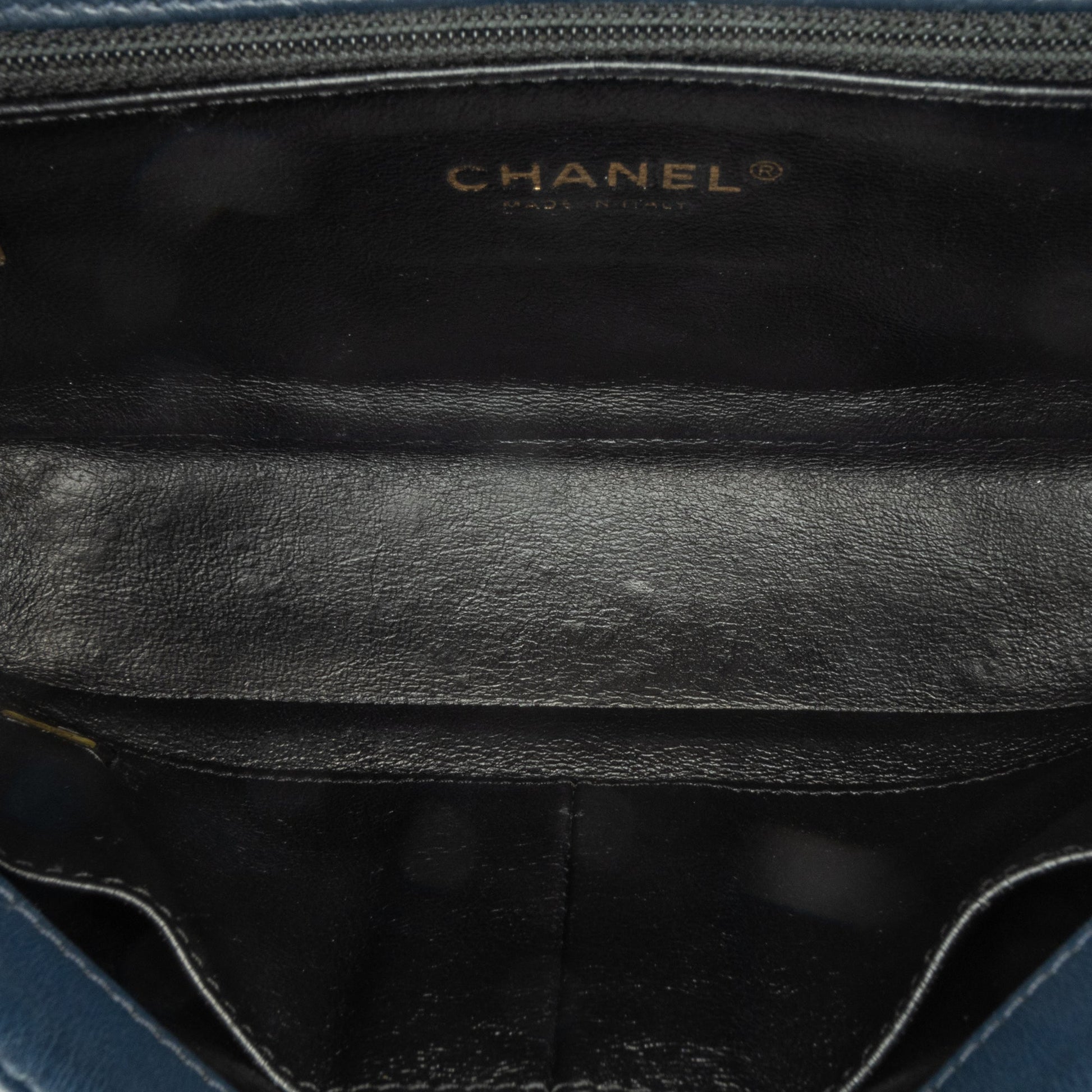 Chanel Small Bicolor Caviar CC Filigree Flap