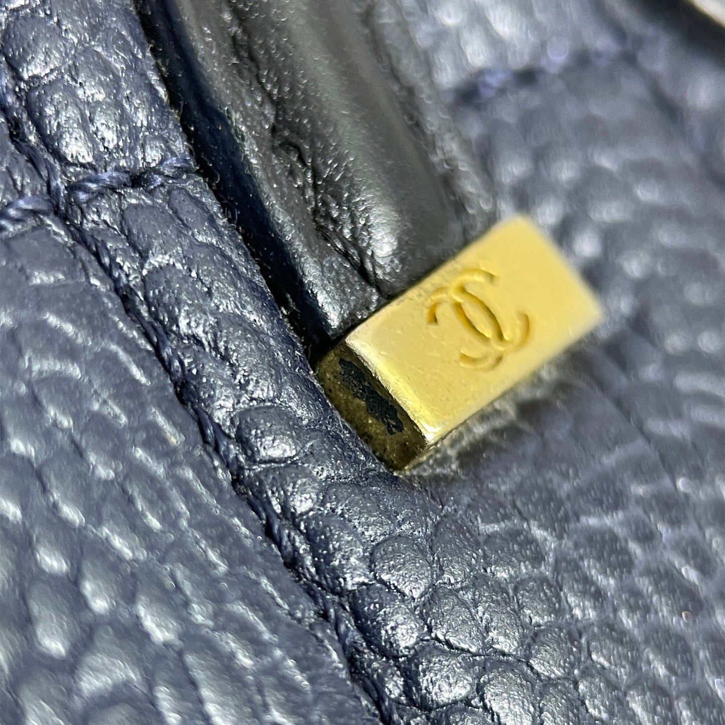 Chanel Small Bicolor Caviar CC Filigree Flap
