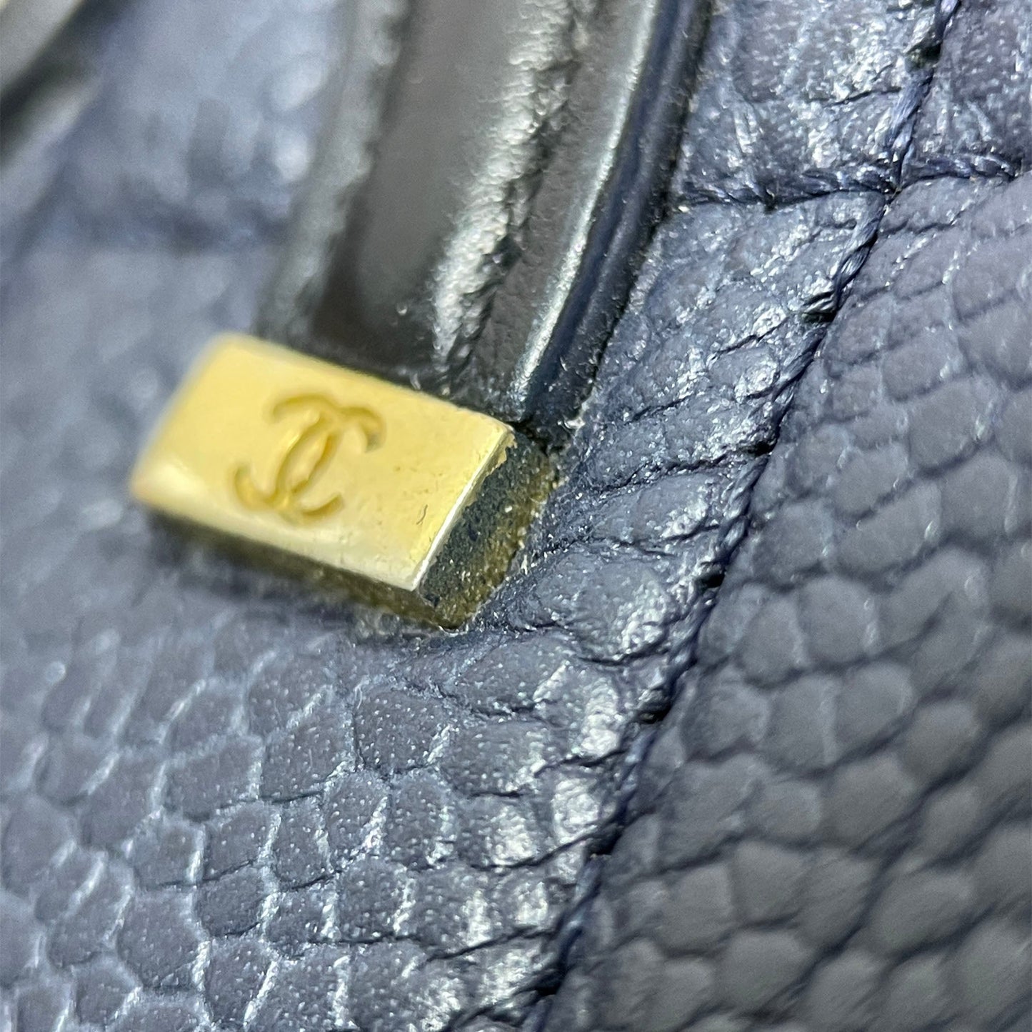 Chanel Small Bicolor Caviar CC Filigree Flap