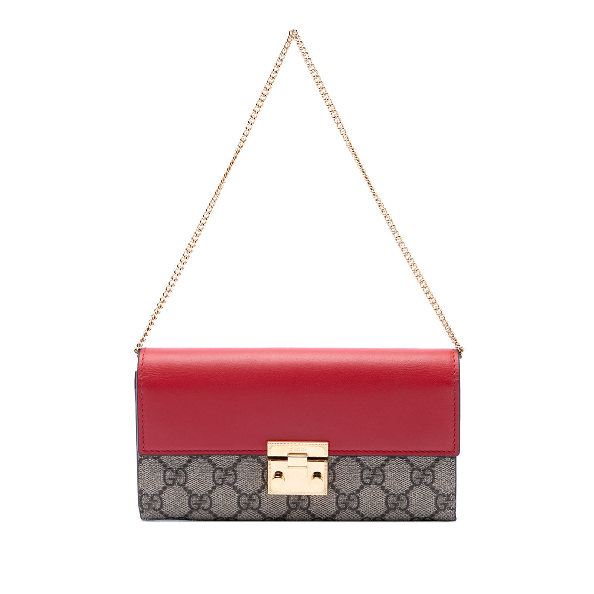 Gucci GG Supreme Padlock Wallet On Chain