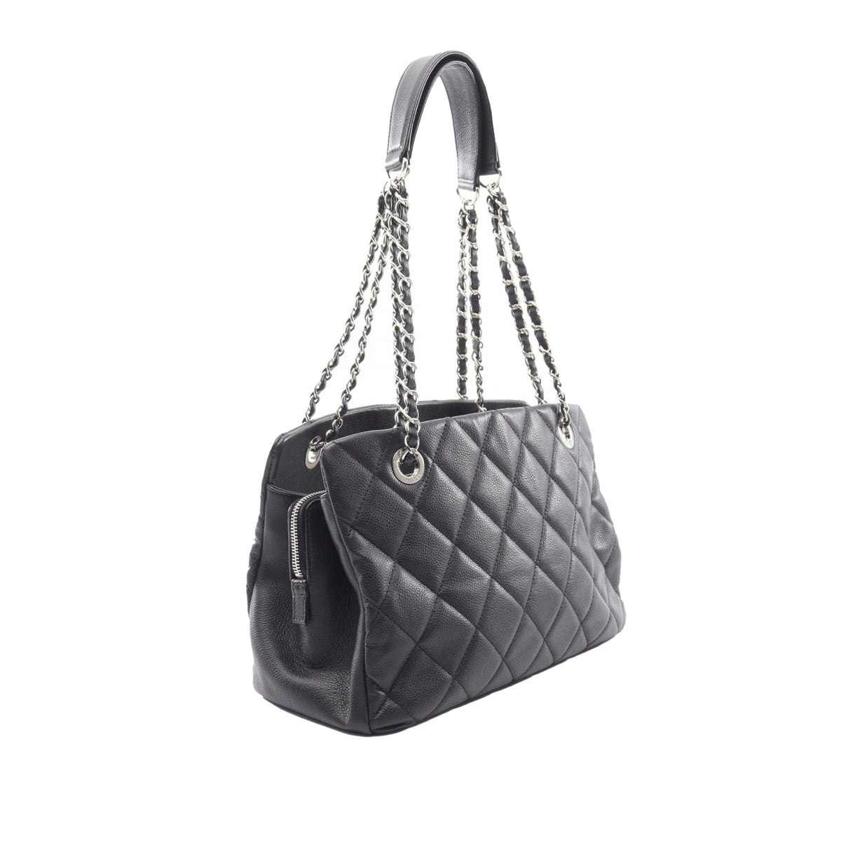 Chanel Quilted Caviar Soft Shopper Tote
