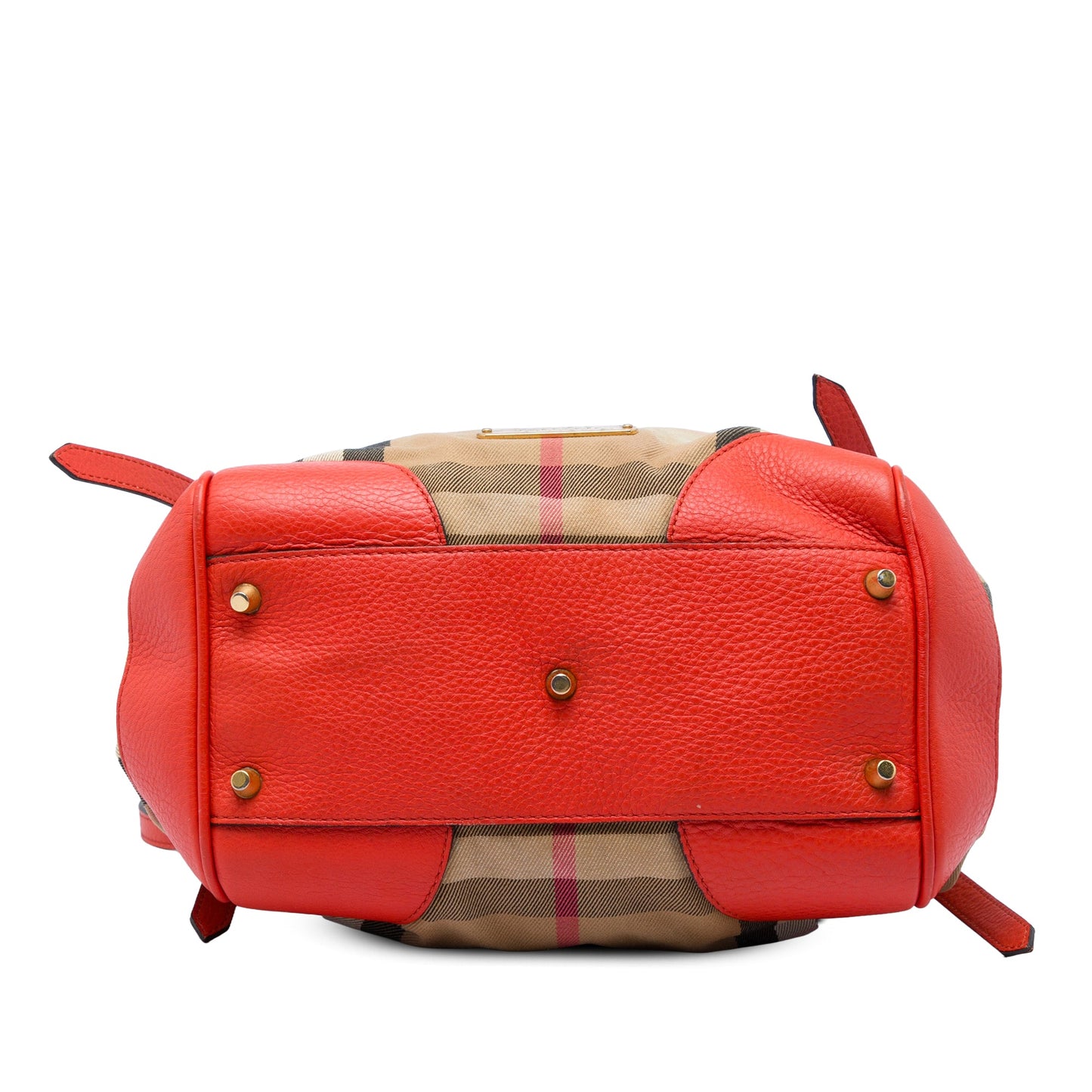 Burberry Small House Check Canvas Bridle Canterbury Tote