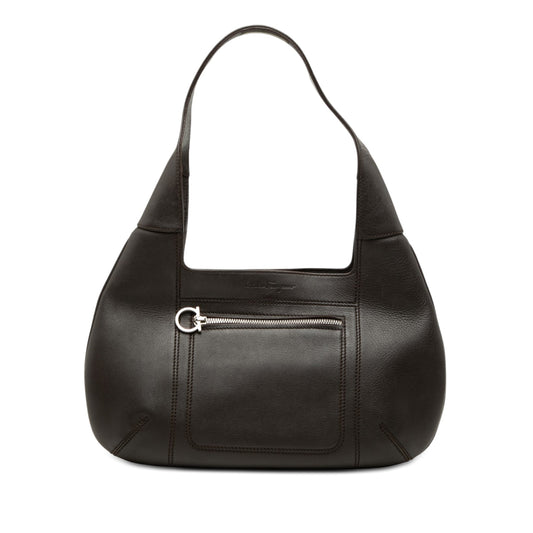 Ferragamo Calfskin Gancini Hobo