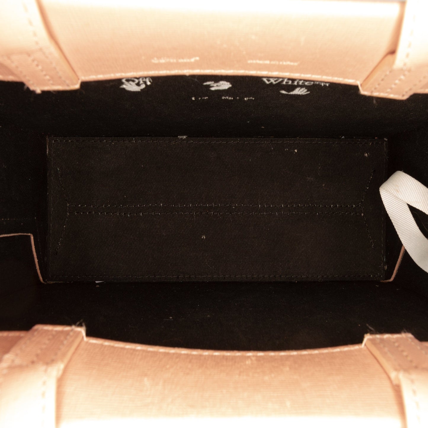 Off-White Mini Calfskin Box Flower Arrow Satchel