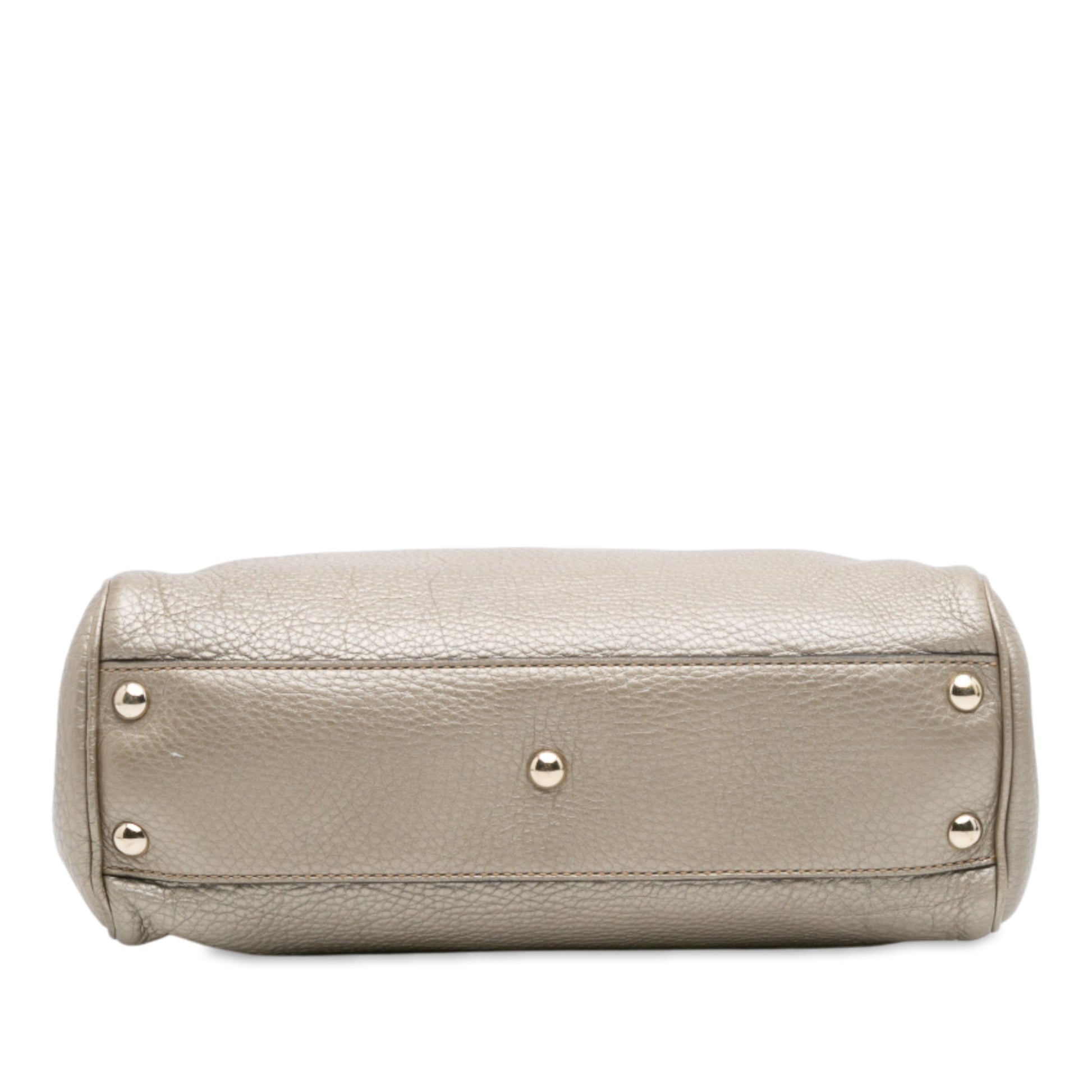 Gucci Small Calfskin Bamboo Shopper Satchel