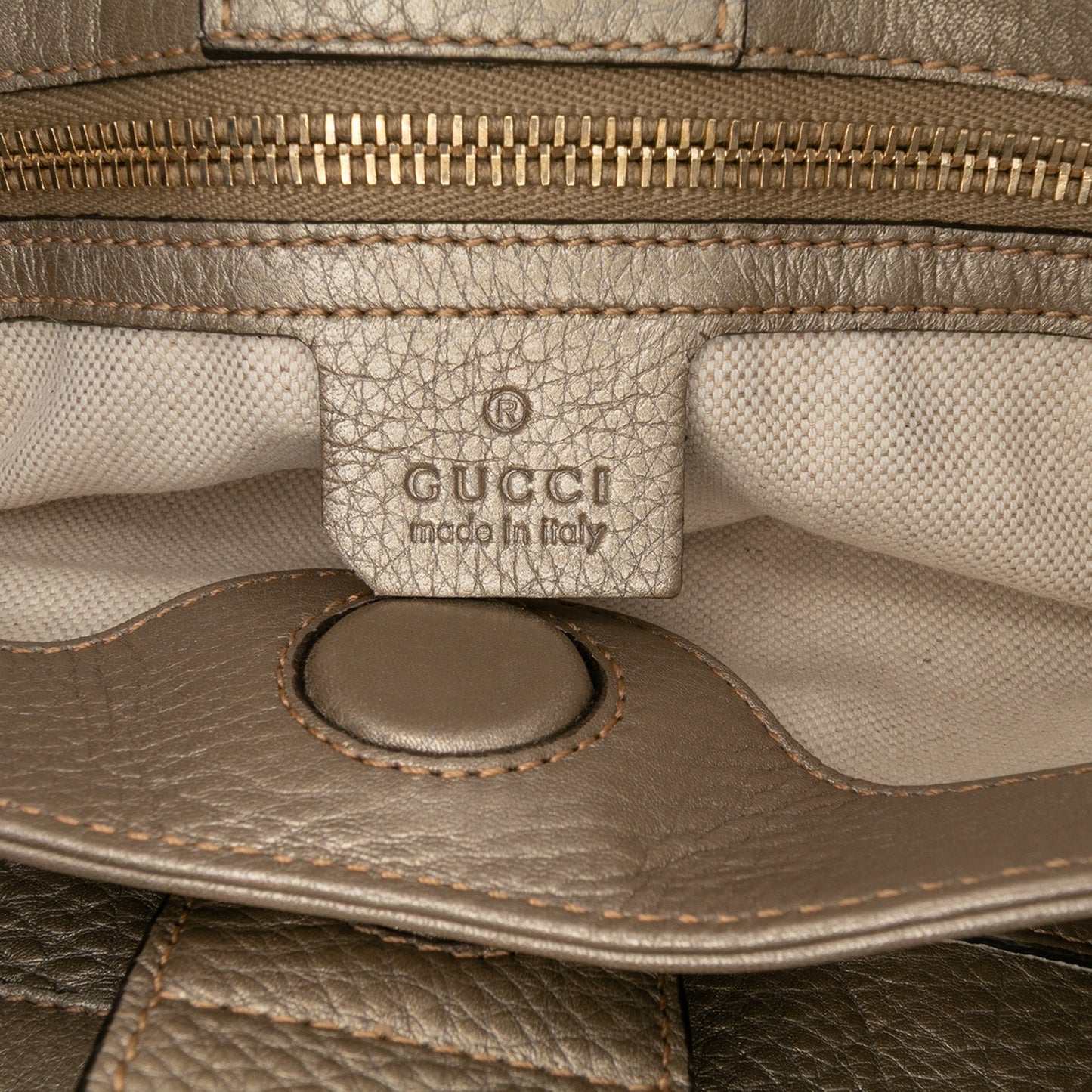 Gucci Small Calfskin Bamboo Shopper Satchel