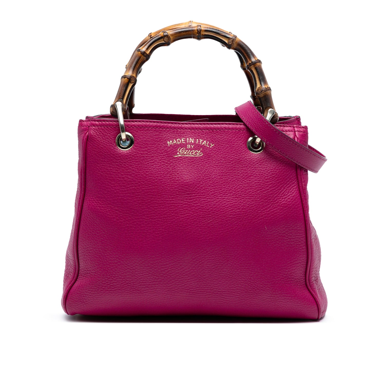 Gucci Small Calfskin Bamboo Shopper Satchel