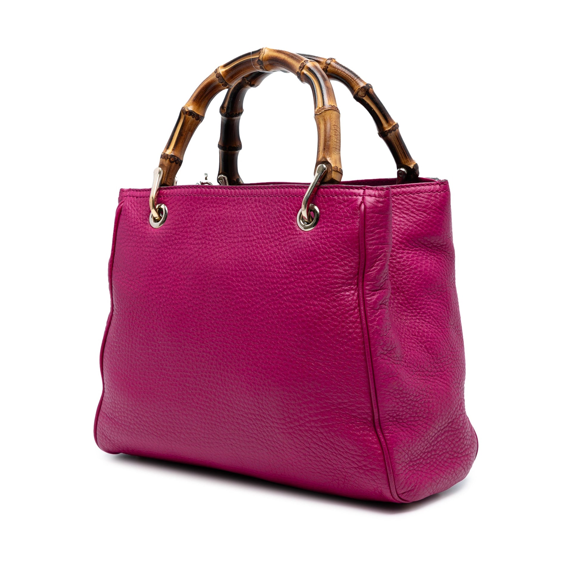 Gucci Small Calfskin Bamboo Shopper Satchel