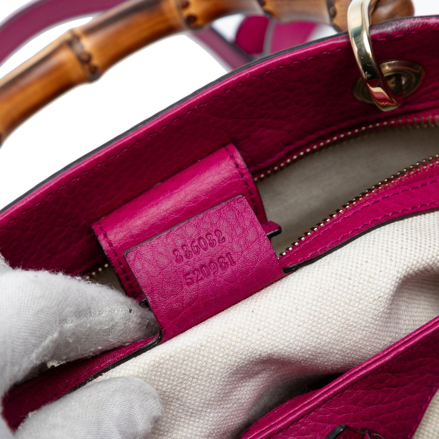 Gucci Small Calfskin Bamboo Shopper Satchel