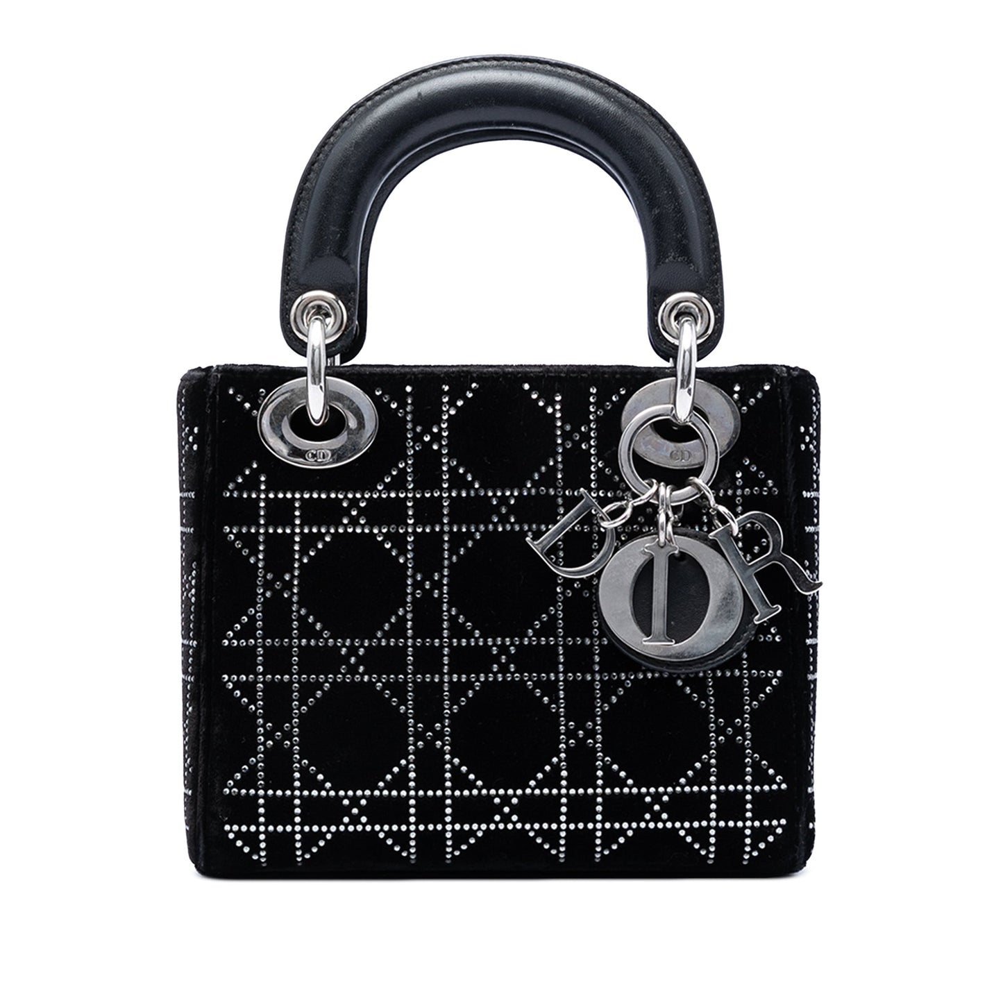 Dior Mini Satin Cannage Crystal Embellished Lady Dior