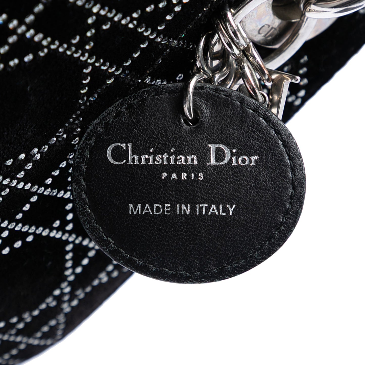 Dior Mini Satin Cannage Crystal Embellished Lady Dior
