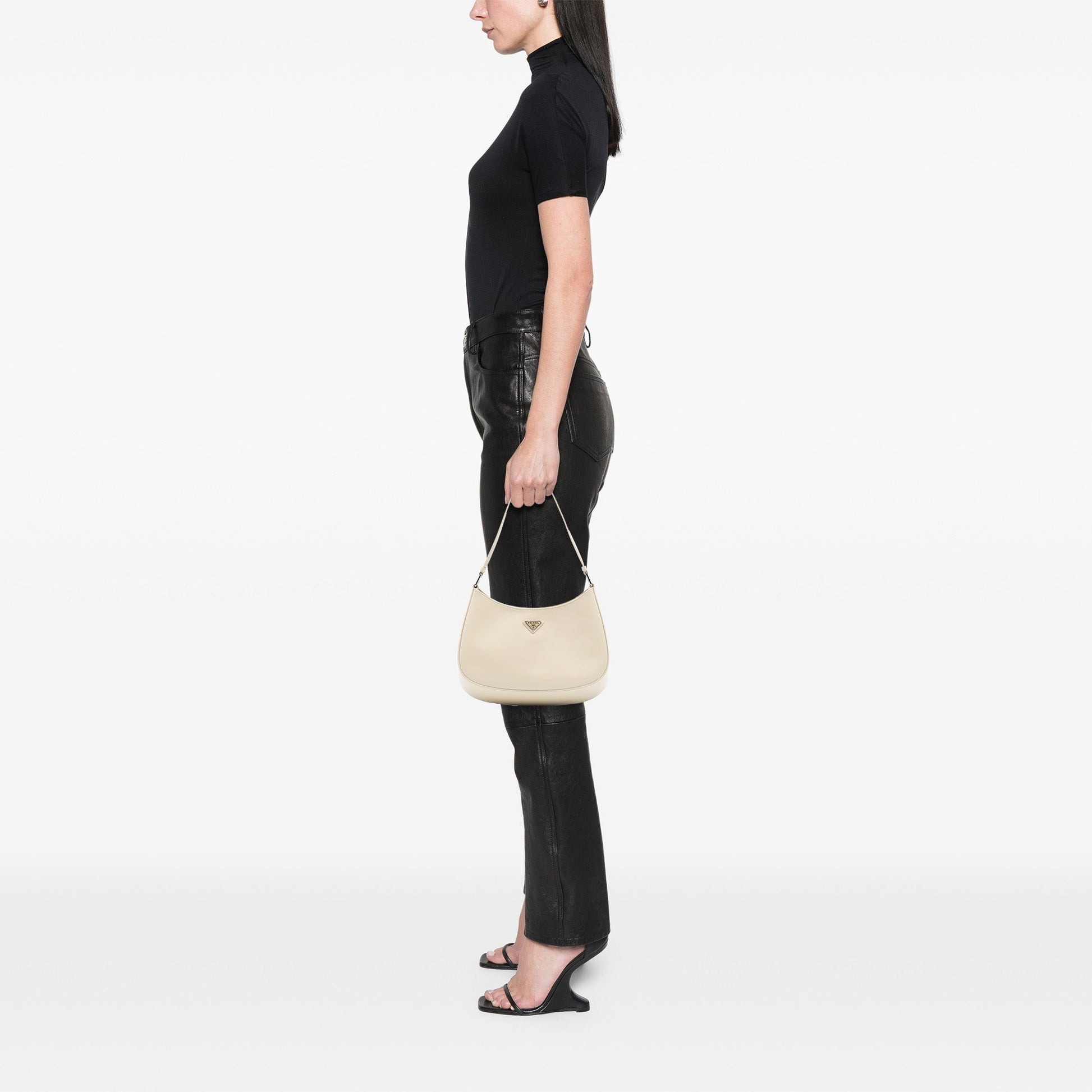 Prada Spazzolato Cleo Shoulder Bag