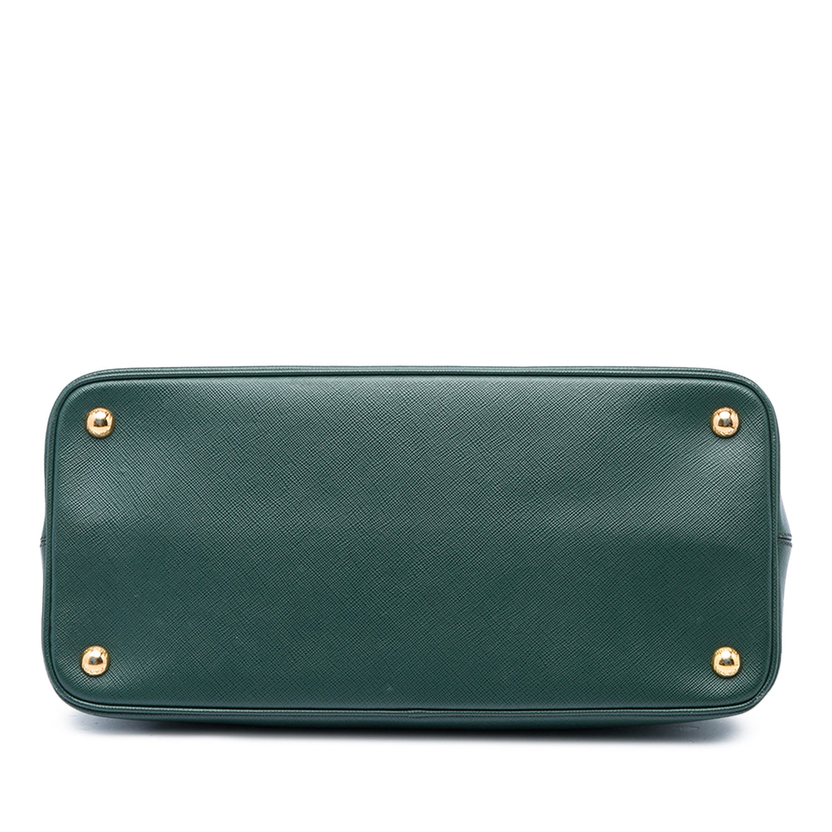Prada Medium Saffiano Lux Open Promenade Satchel — Green