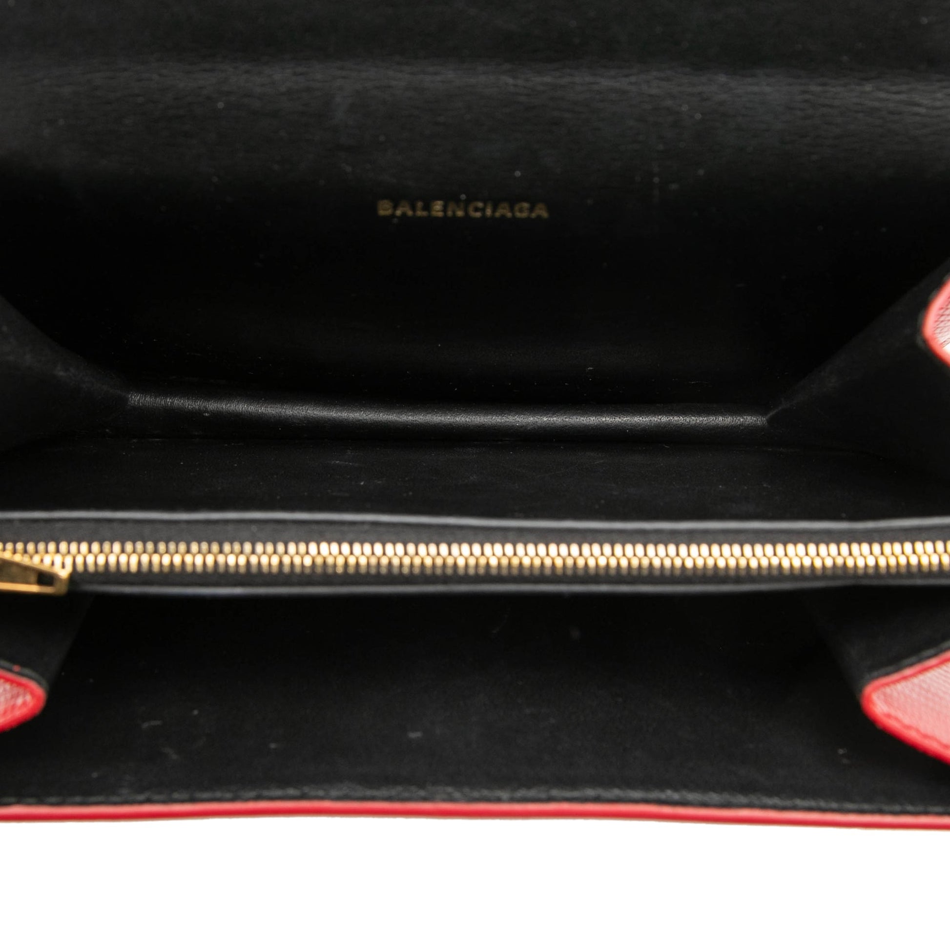 Balenciaga Embossed Patent Sharp S Chain Shoulder Bag