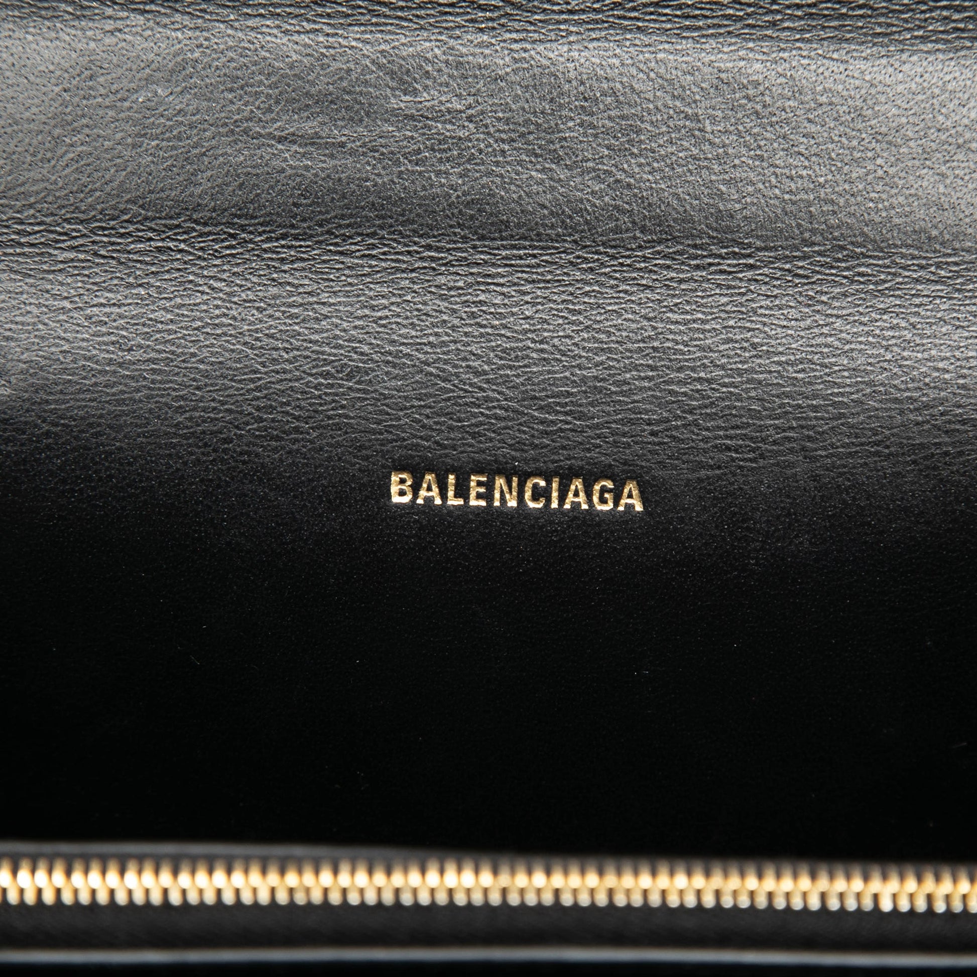 Balenciaga Embossed Patent Sharp S Chain Shoulder Bag