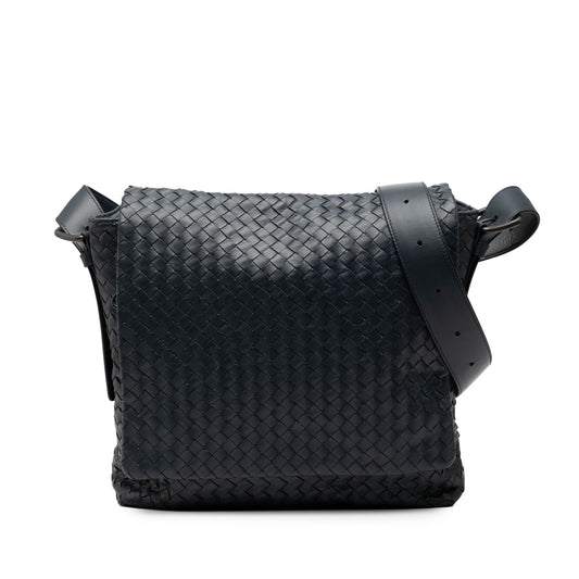 Bottega Veneta Nappa Intrecciato Flap Crossbody