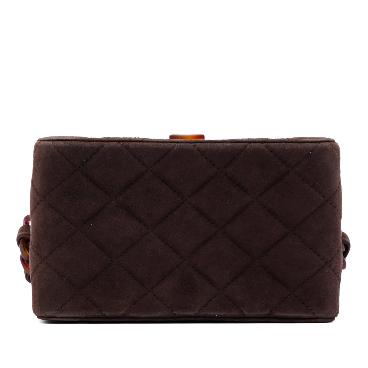 Chanel CC Quilted Suede Box Vanity Bag
