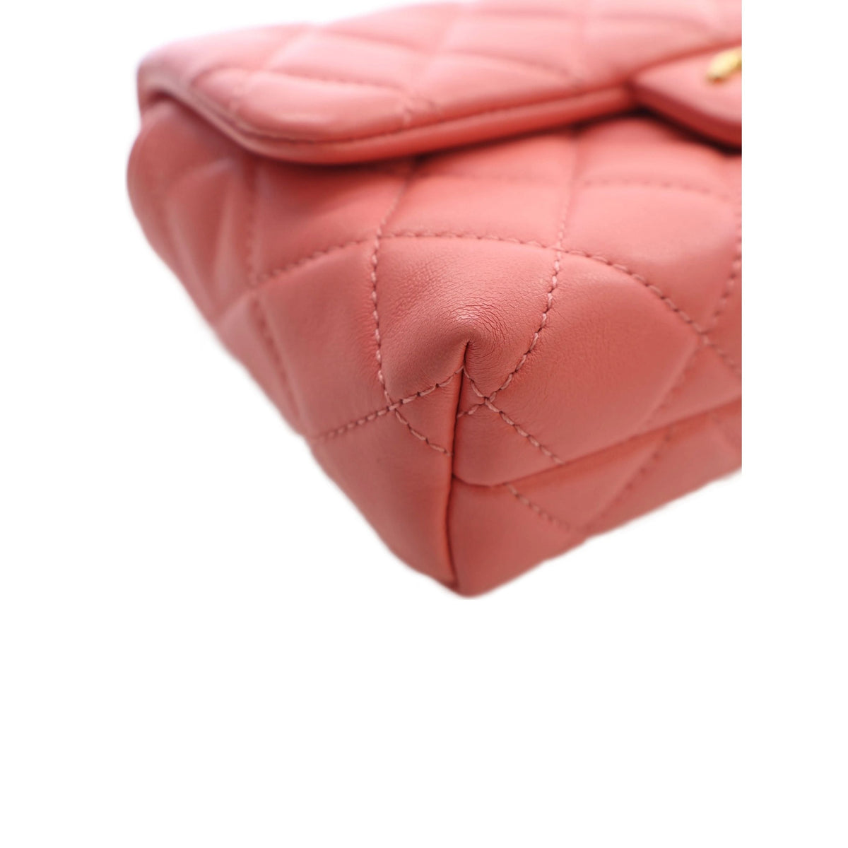 Chanel Mini CC Quilted Lambskin Chain Flap — Pink