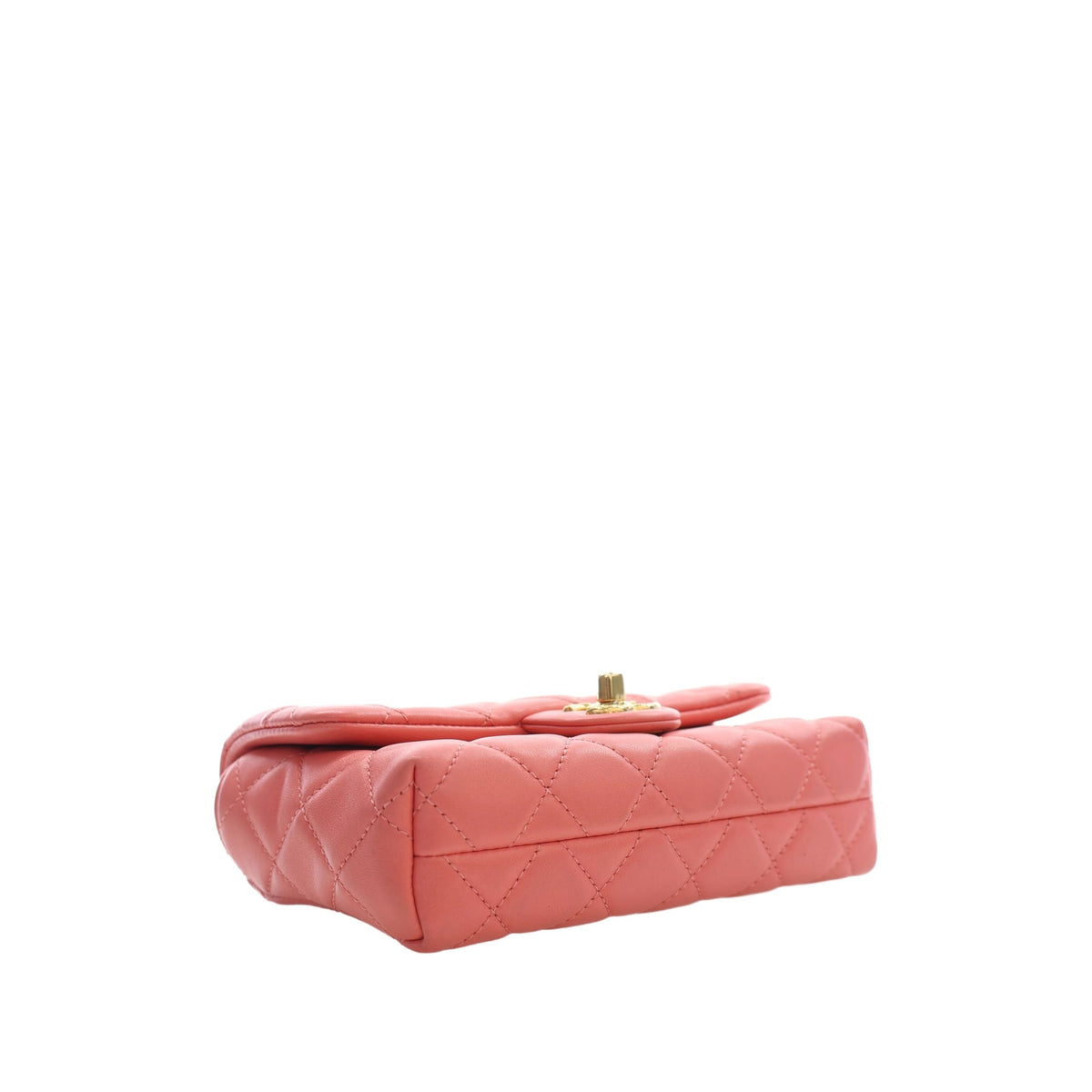 Chanel Mini CC Quilted Lambskin Chain Flap — Pink