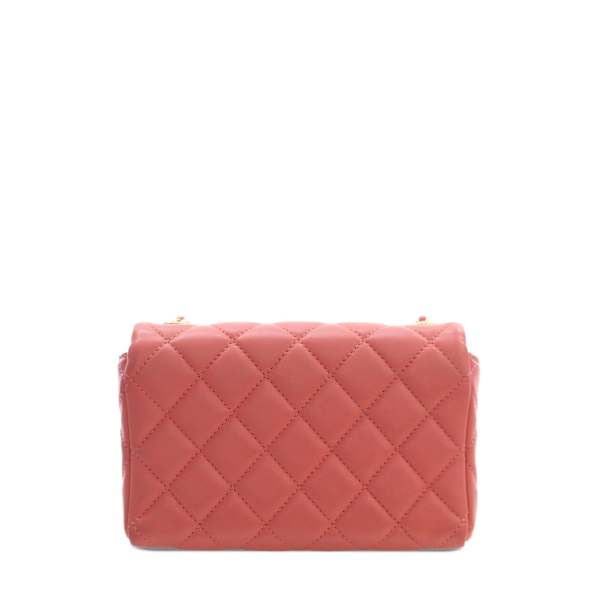 Chanel Mini CC Quilted Lambskin Chain Flap — Pink