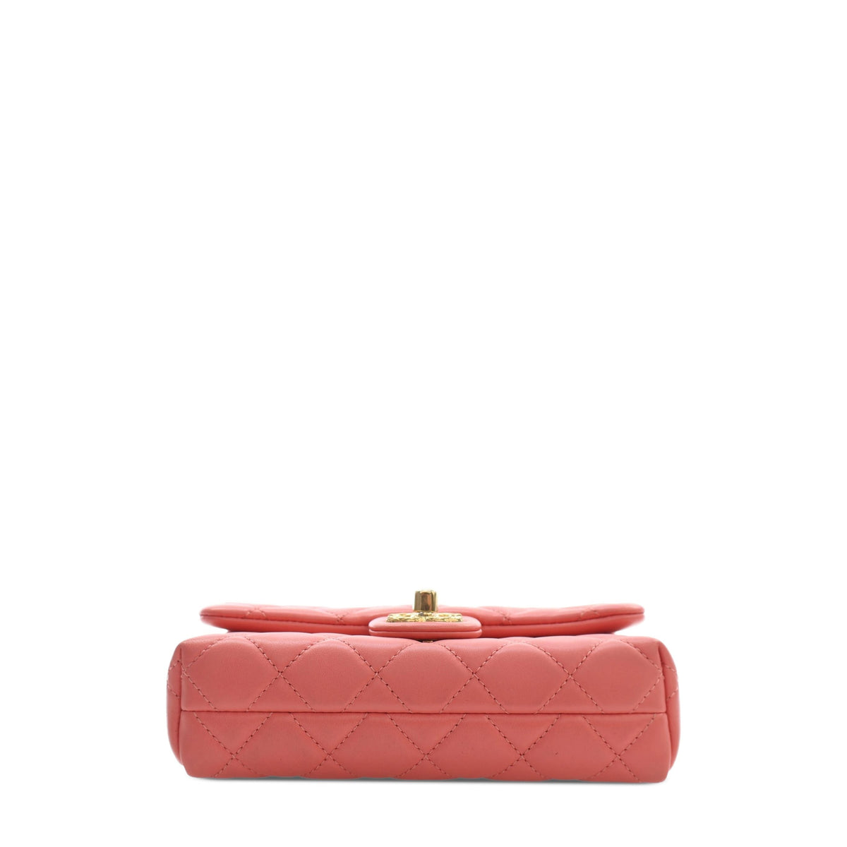 Chanel Mini CC Quilted Lambskin Chain Flap — Pink