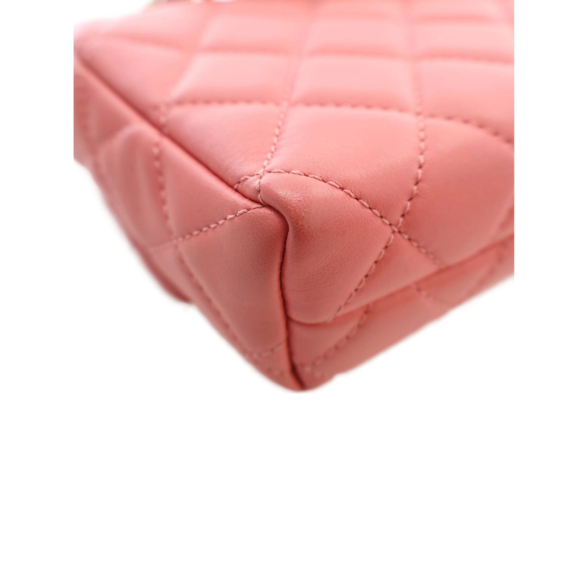 Chanel Mini CC Quilted Lambskin Chain Flap — Pink