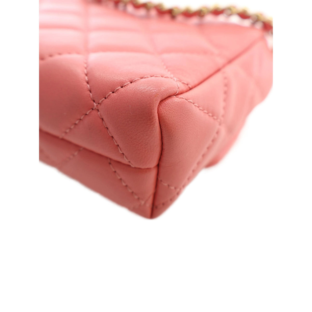 Chanel Mini CC Quilted Lambskin Chain Flap — Pink
