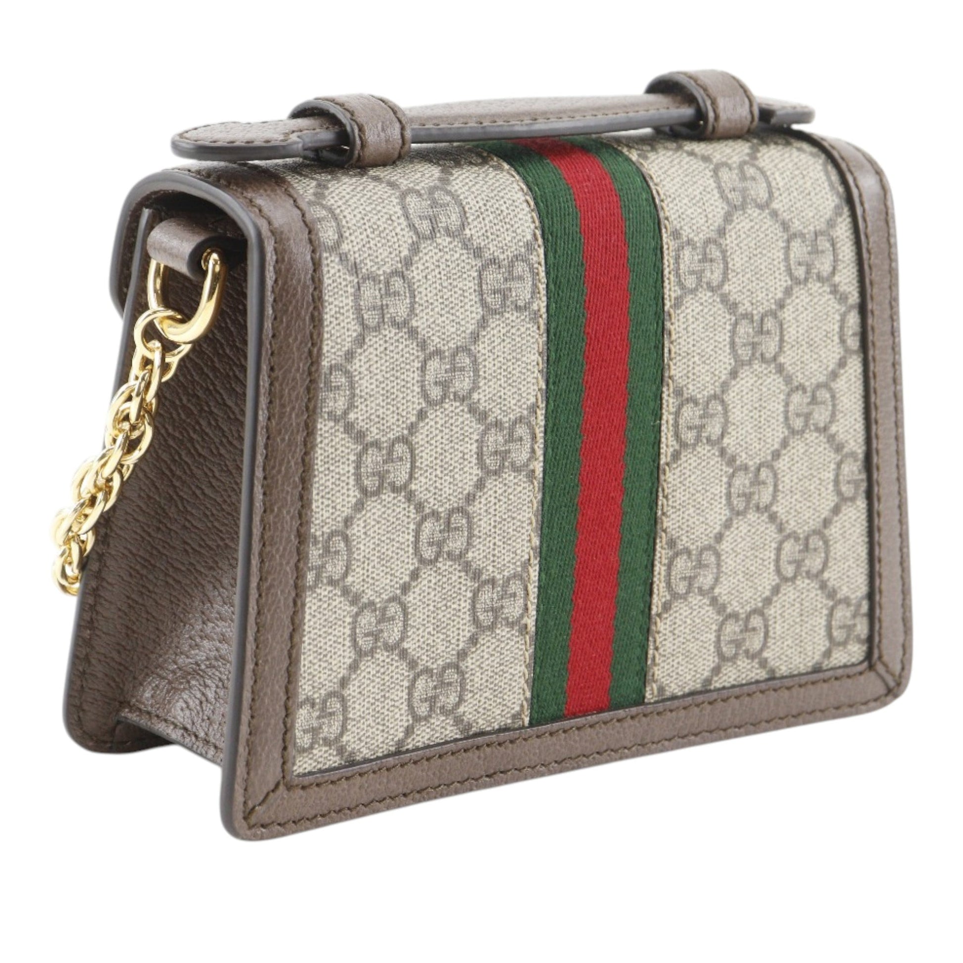 Gucci Small GG Supreme Web Ophidia Top Handle Bag