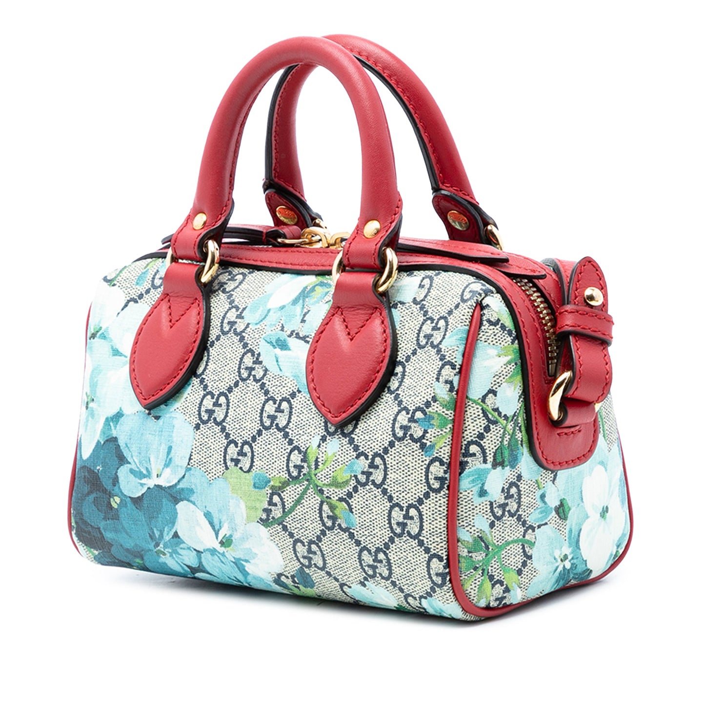 Gucci Mini GG Supreme Blooms Boston Bag