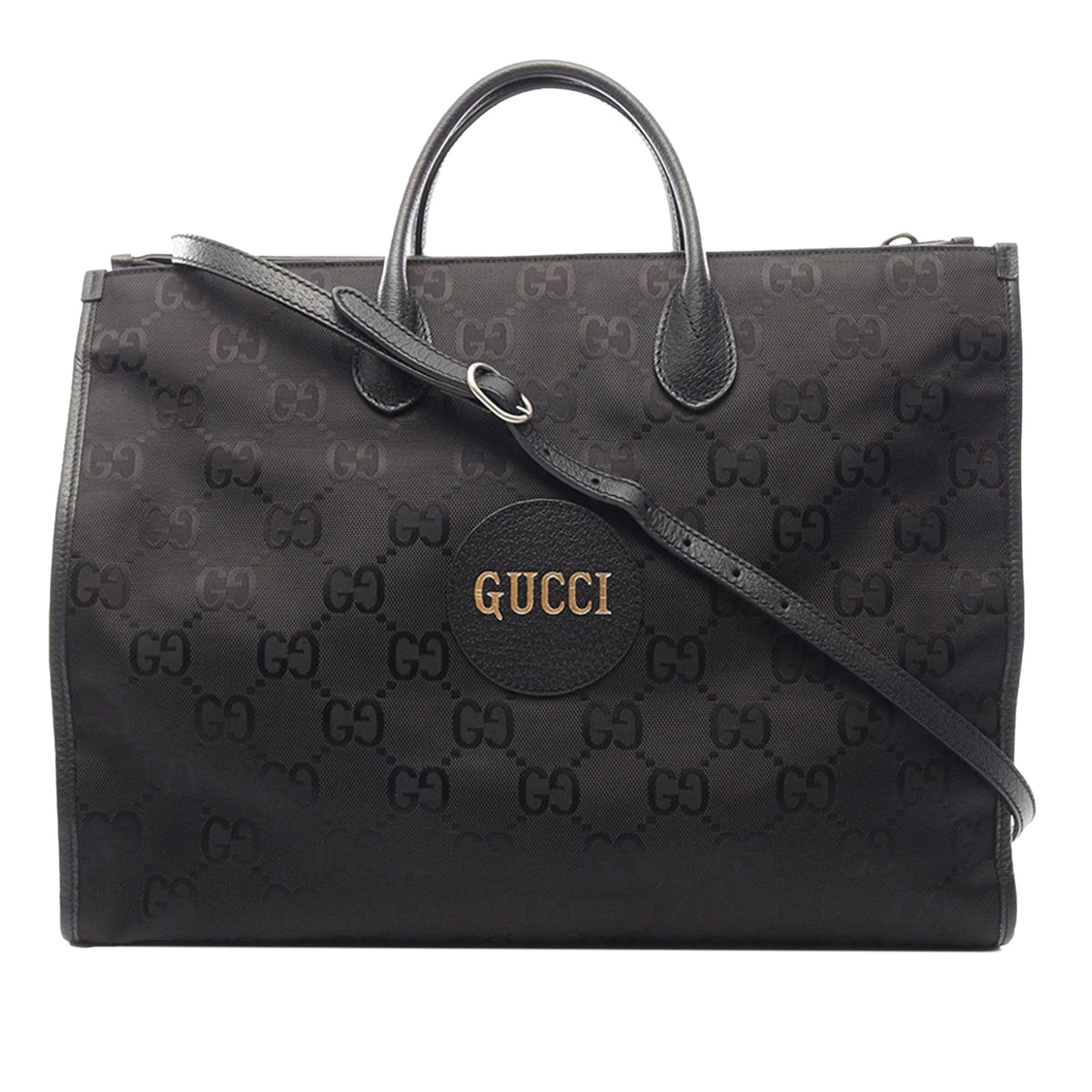 Gucci GG Leather Off The Grid Tote — Black