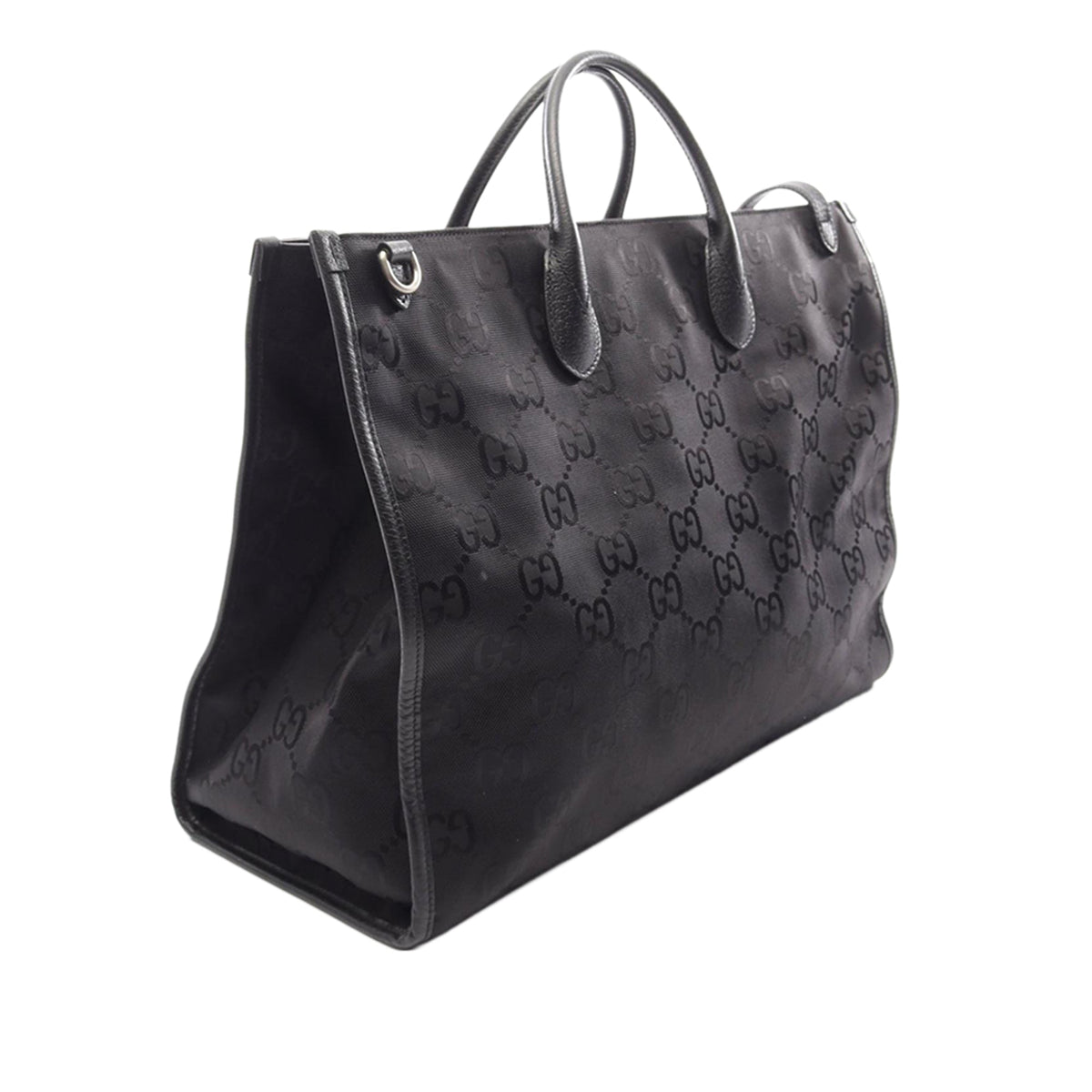 Gucci GG Leather Off The Grid Tote — Black