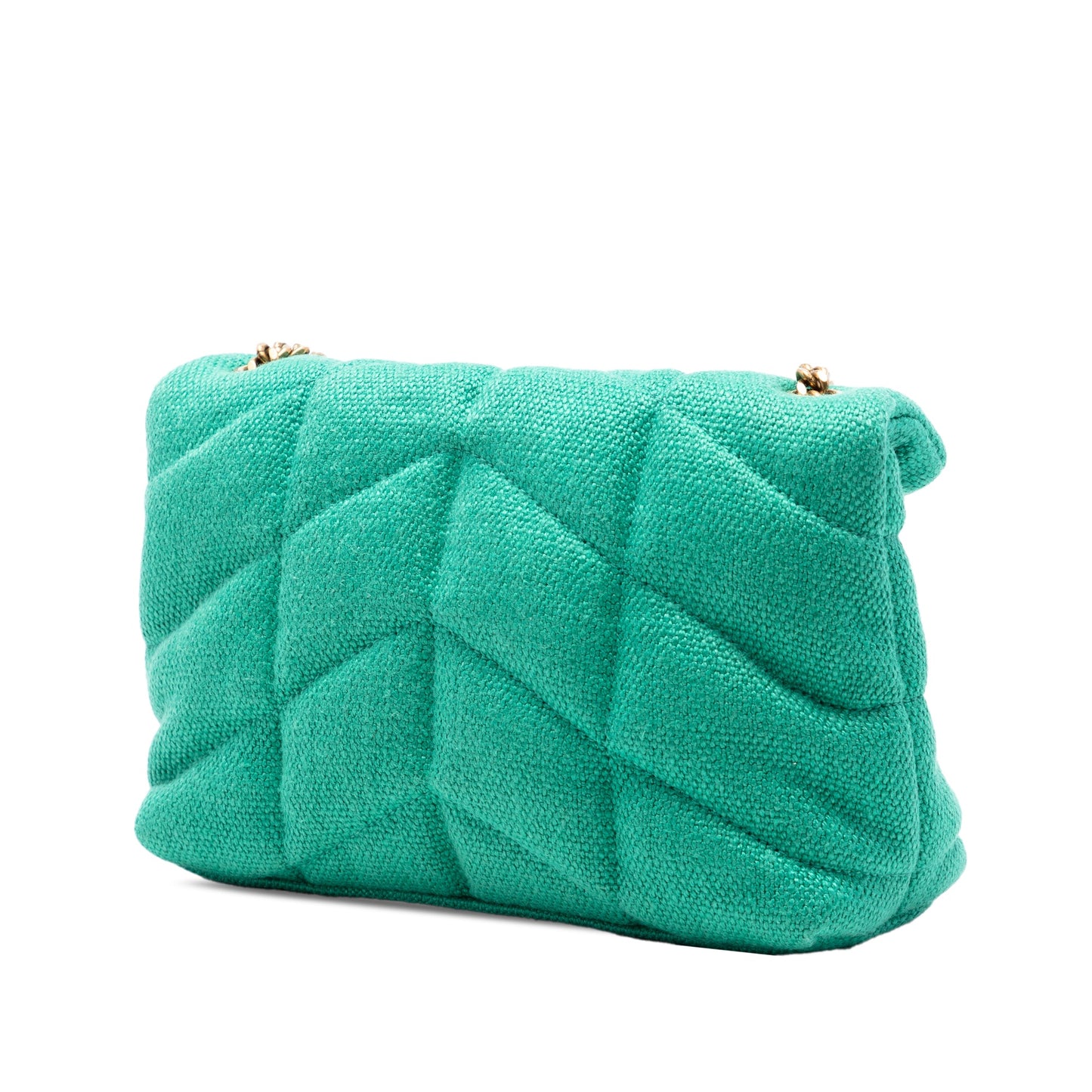 Saint Laurent Toy Matelasse Canvas Monogram LouLou Crossbody