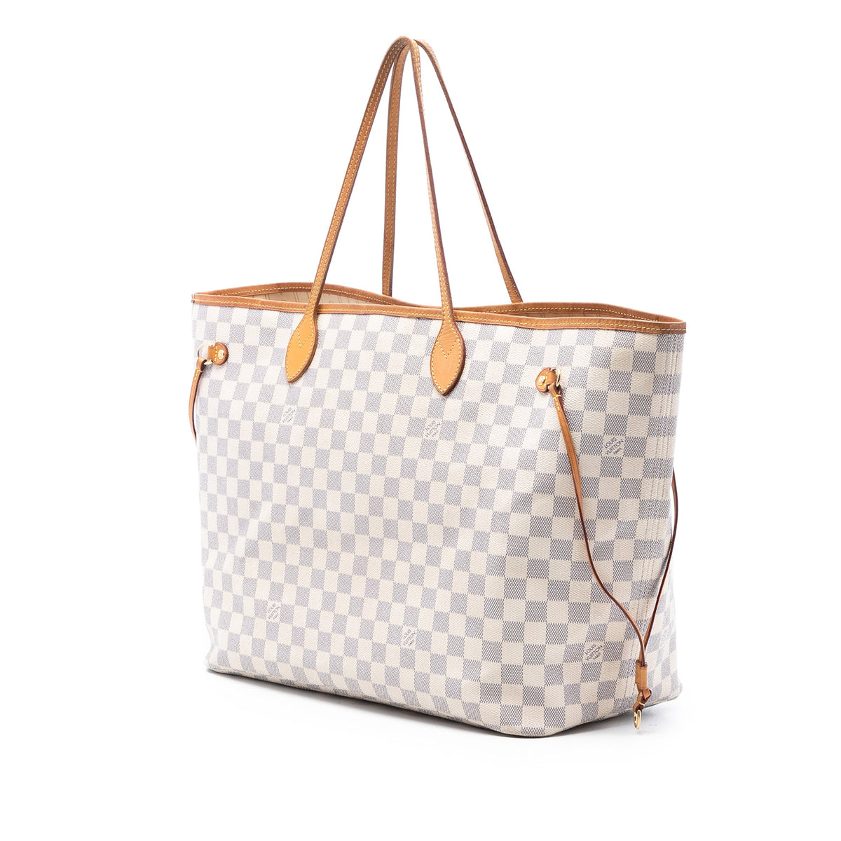 Louis Vuitton Damier Azur Neverfull GM — White