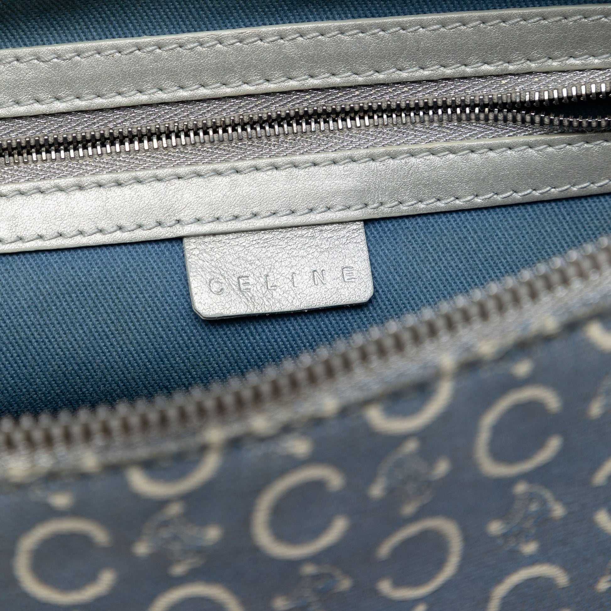 Celine C Macadam Canvas Handbag