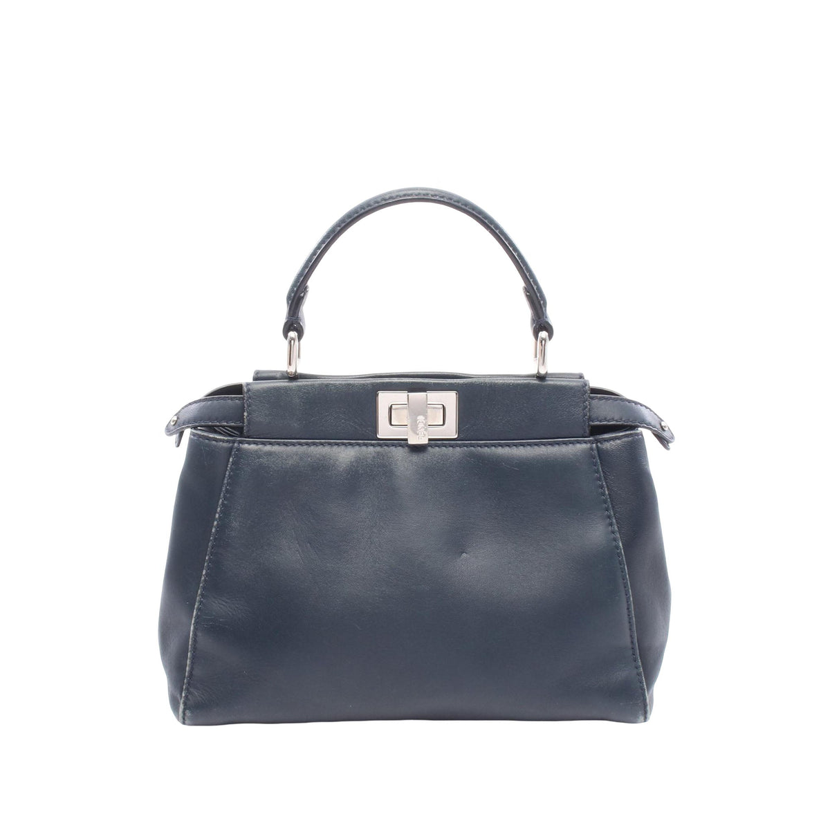 Fendi Mini Leather Iconic Peekaboo Satchel