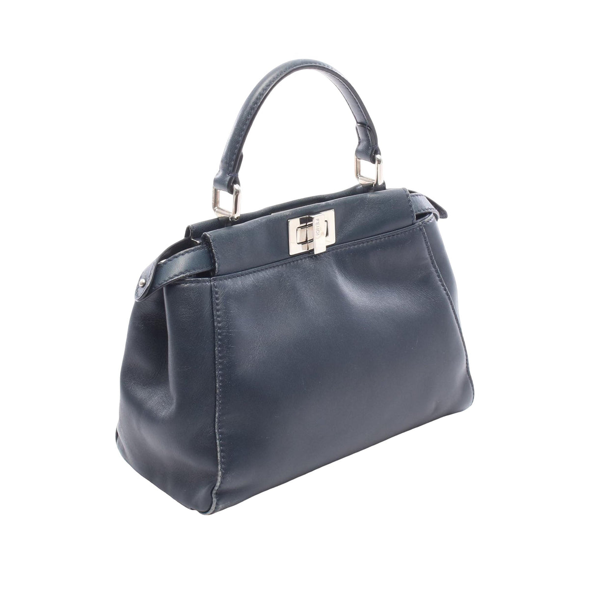 Fendi Mini Leather Iconic Peekaboo Satchel