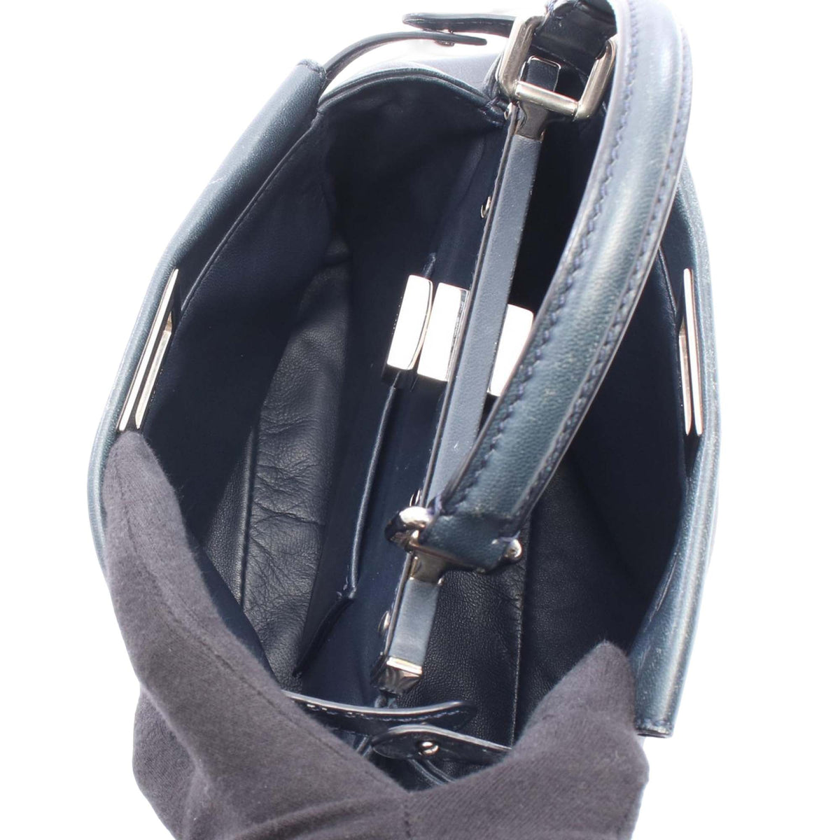 Fendi Mini Leather Iconic Peekaboo Satchel