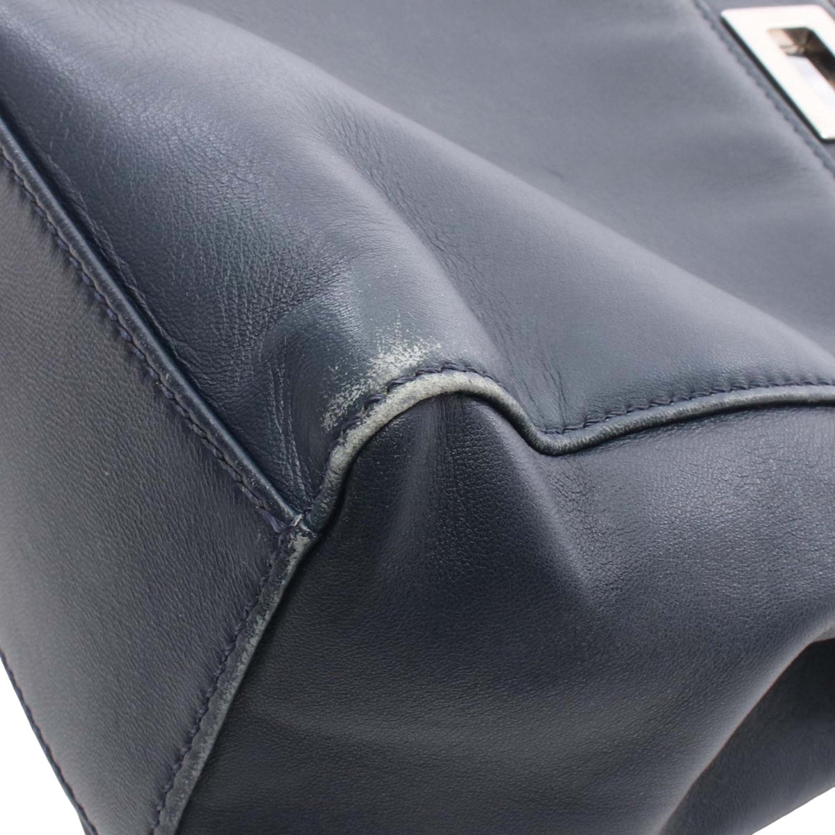 Fendi Mini Leather Iconic Peekaboo Satchel