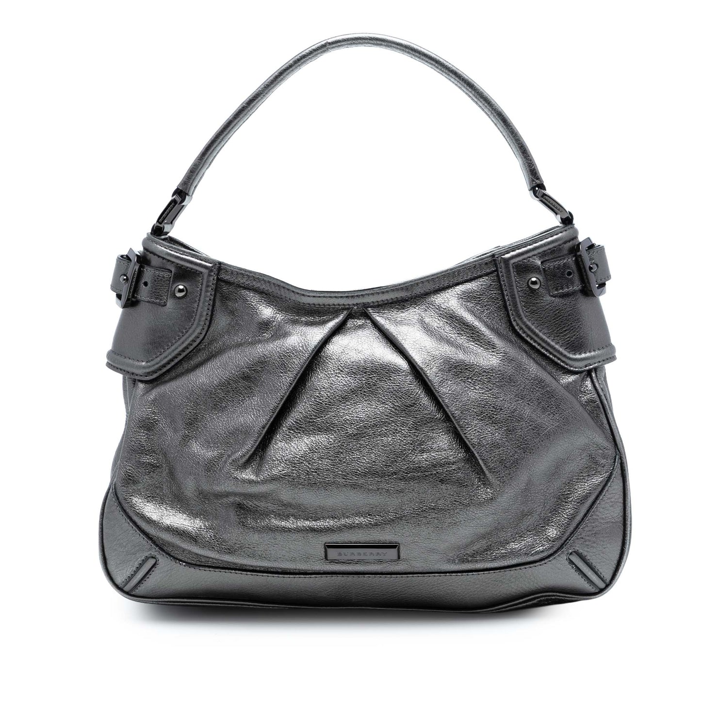 Burberry Metallic Leather Fairby Hobo