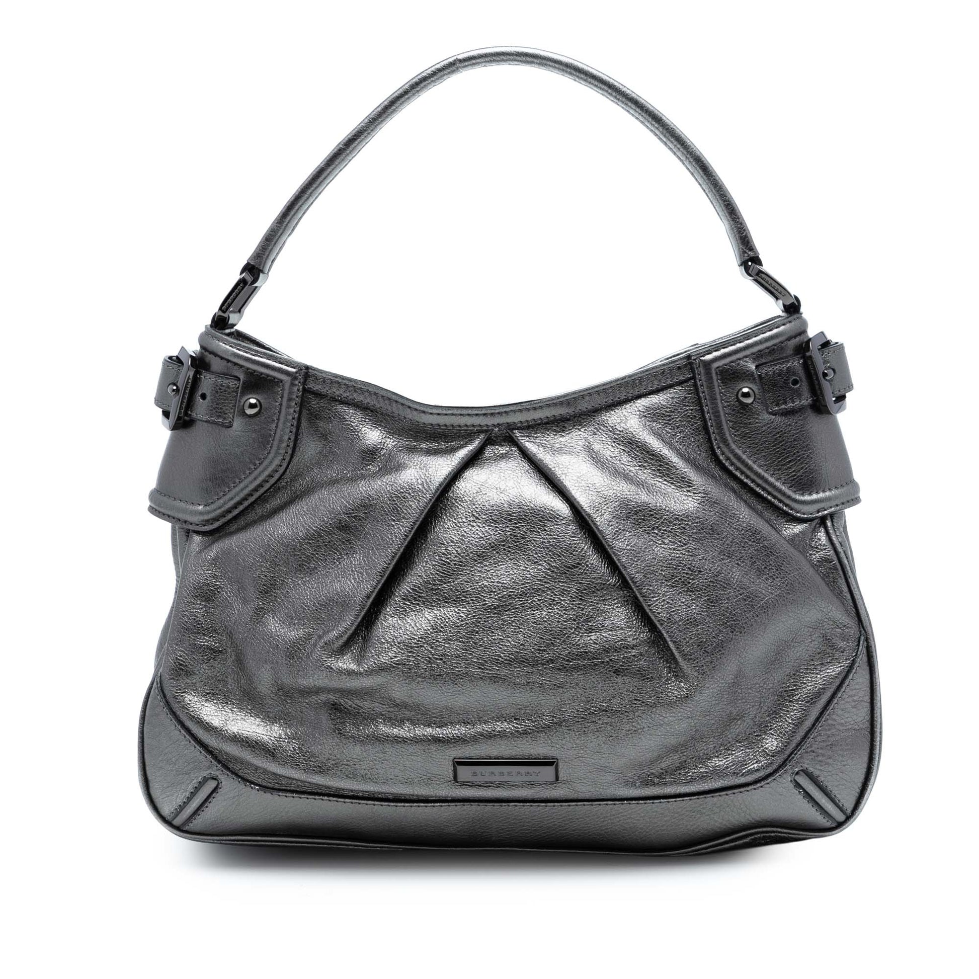 Burberry Metallic Leather Fairby Hobo