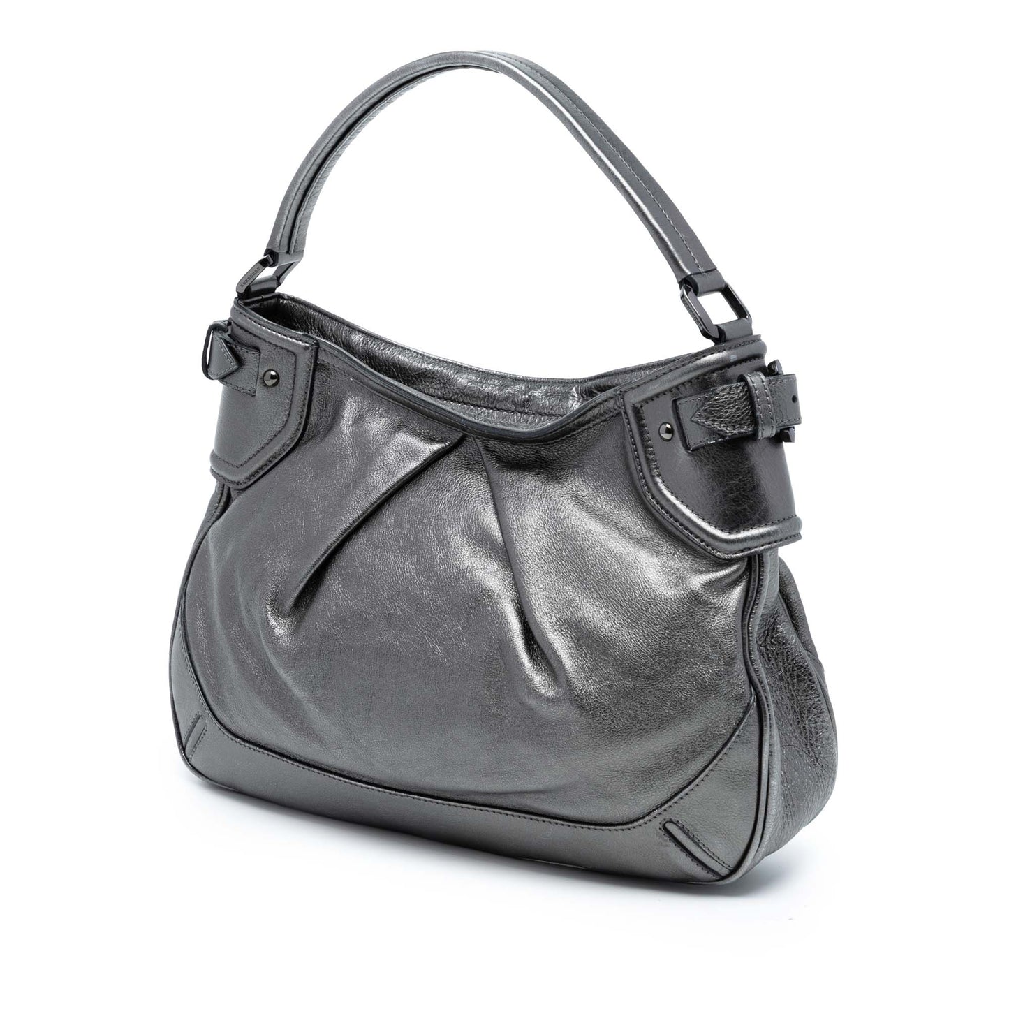 Burberry Metallic Leather Fairby Hobo