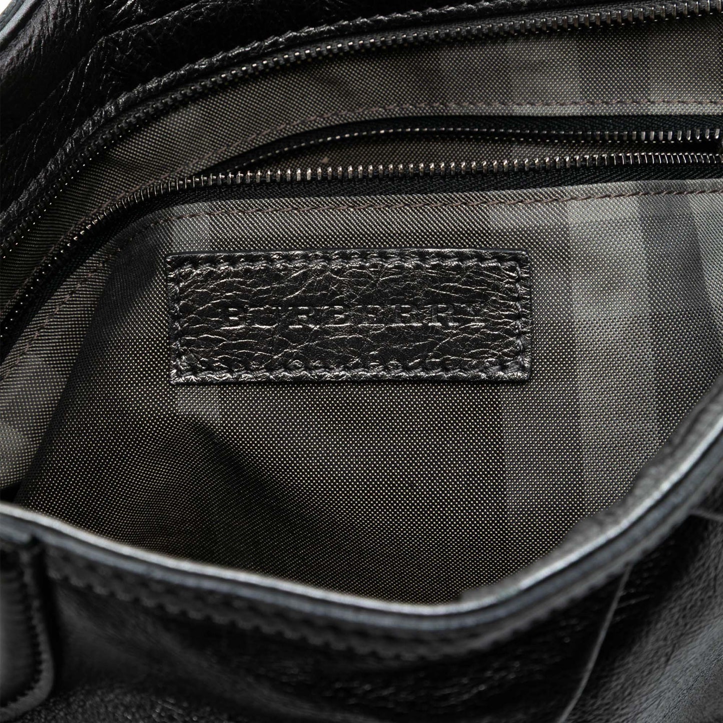 Burberry Metallic Leather Fairby Hobo