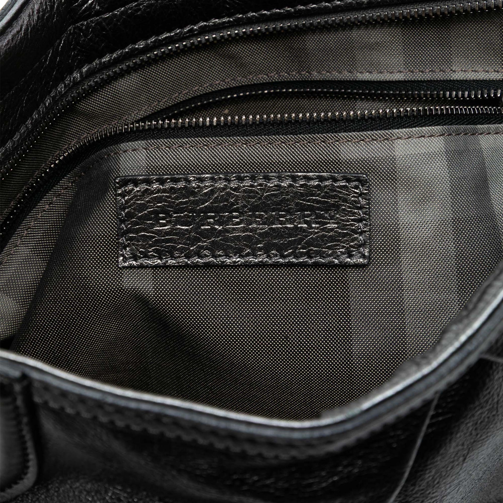 Burberry Metallic Leather Fairby Hobo