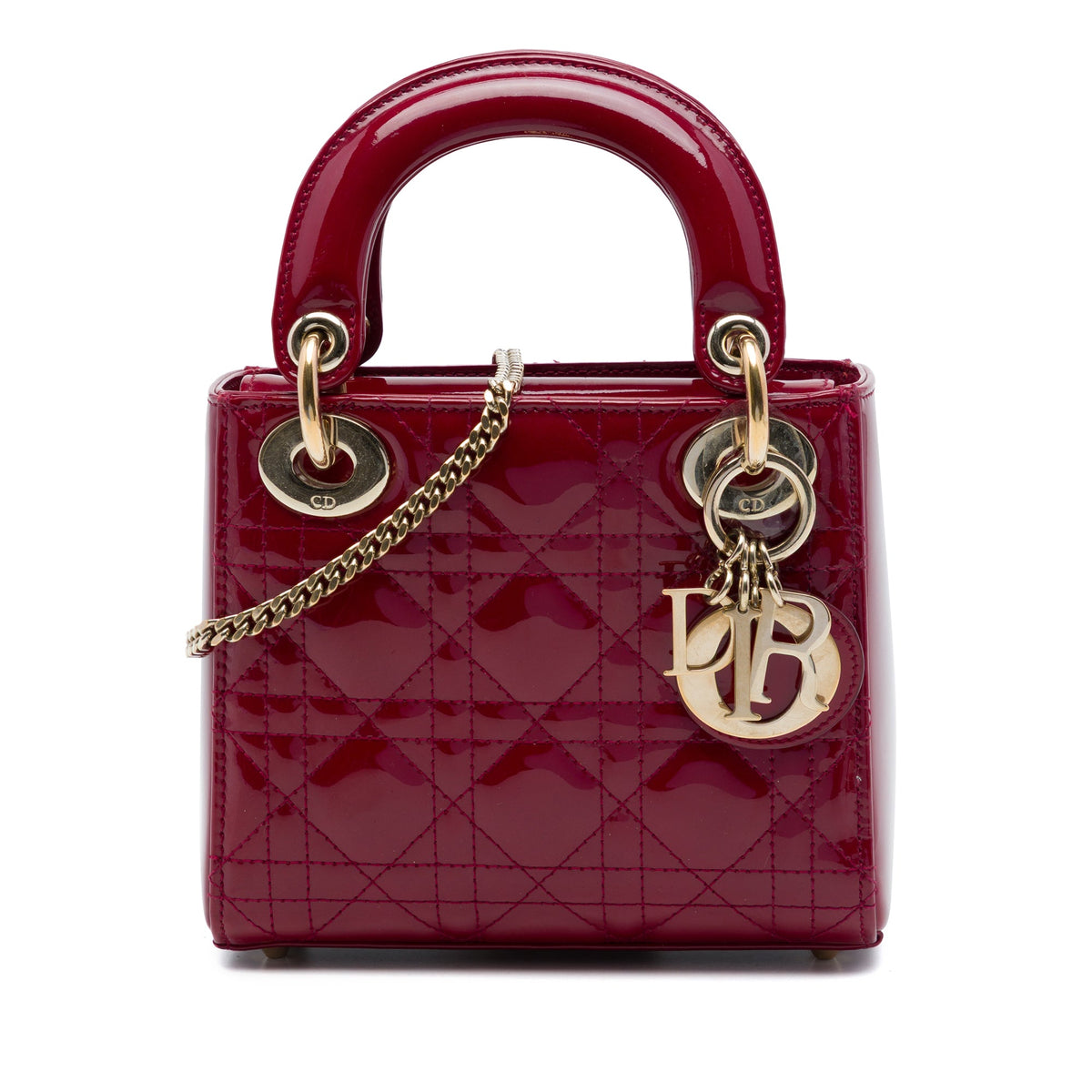 Dior Mini Patent Cannage Lady Dior