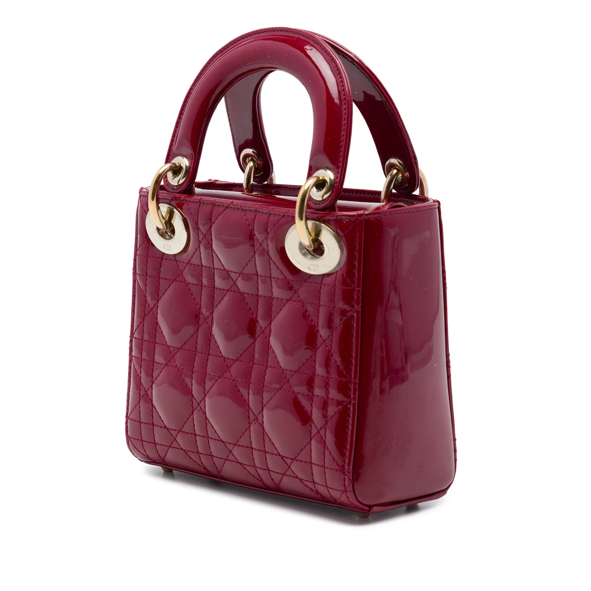 Dior Mini Patent Cannage Lady Dior