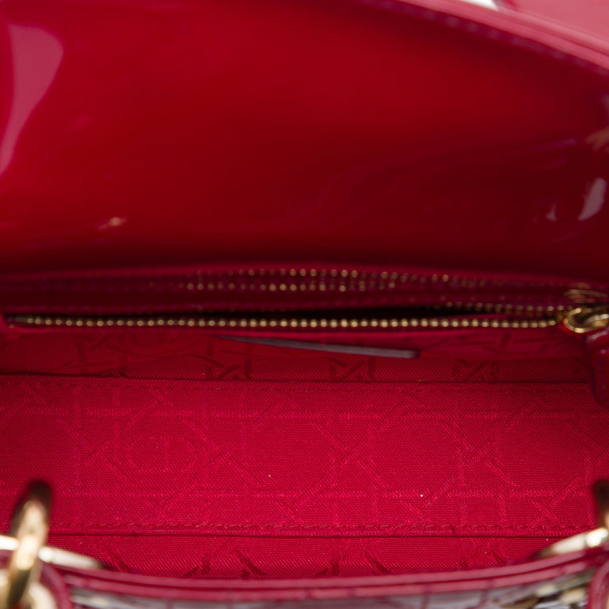 Dior Mini Patent Cannage Lady Dior