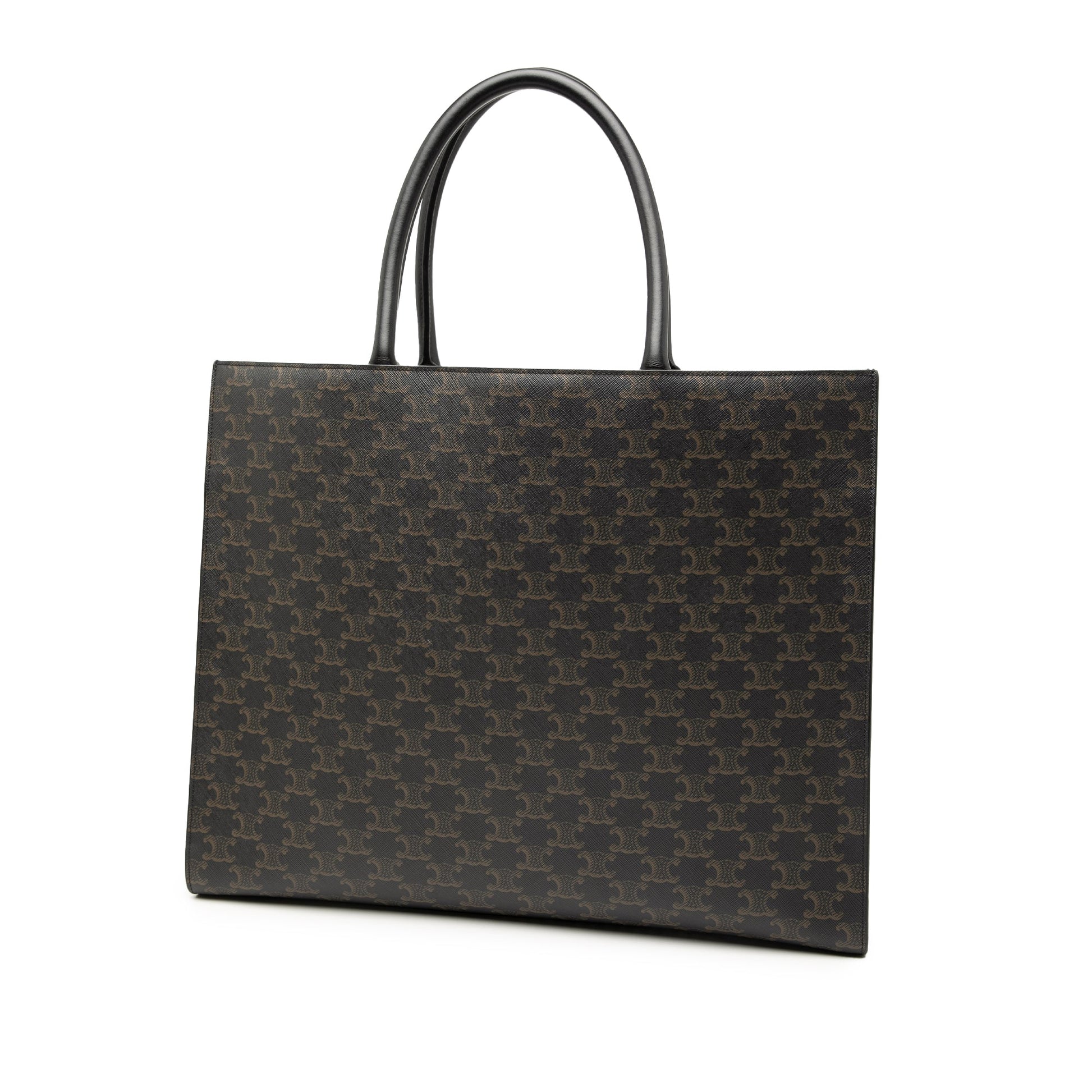 Celine Medium Triomphe Coated Canvas Cabas Horizontal Tote