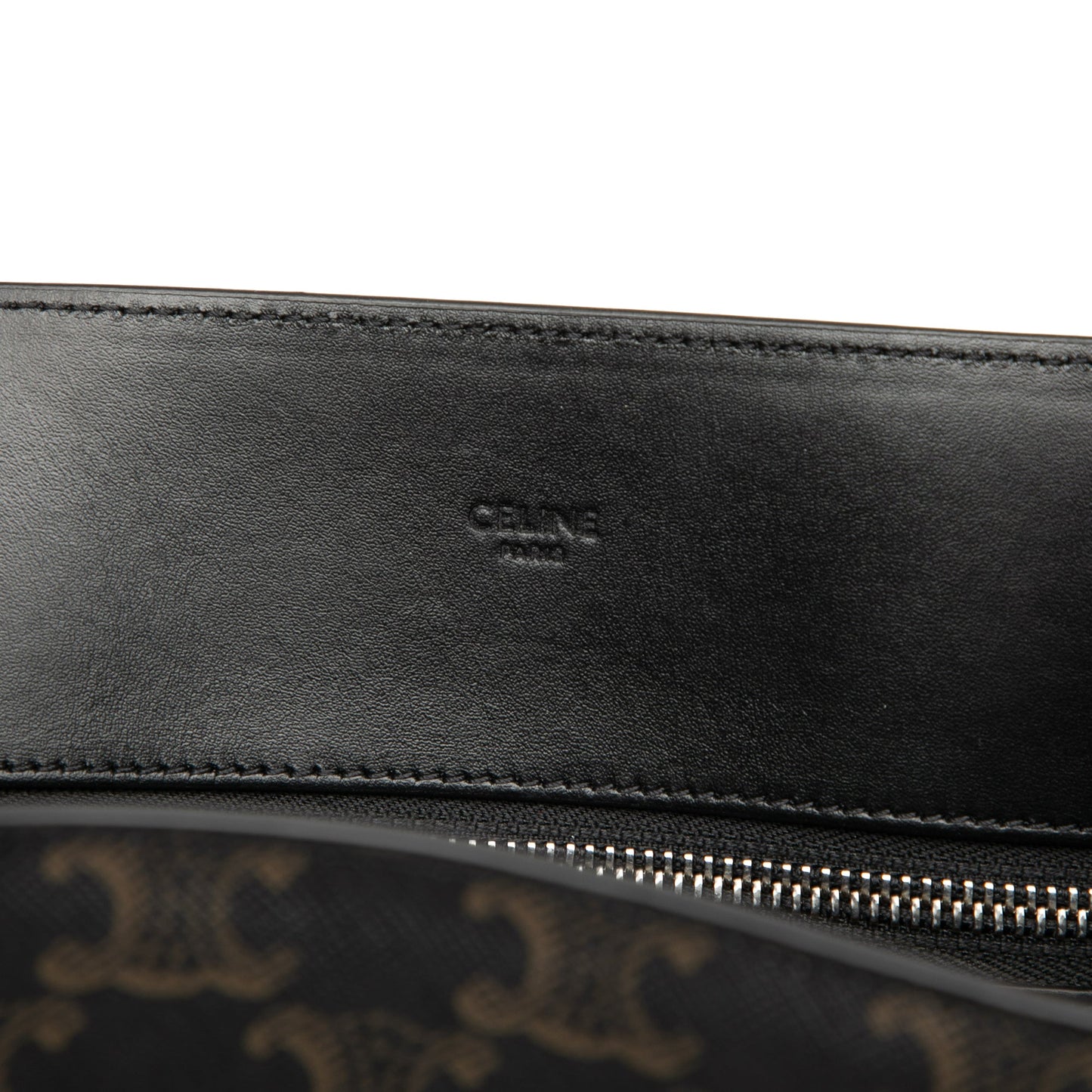 Celine Medium Triomphe Coated Canvas Cabas Horizontal Tote