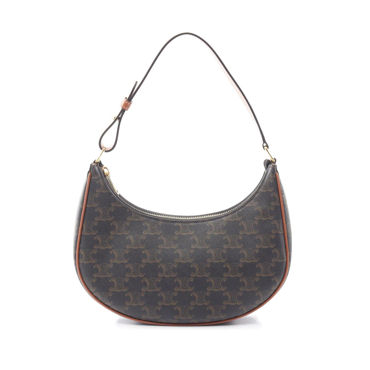 Celine Medium Triomphe Coated Canvas Ava Shoulder Bag